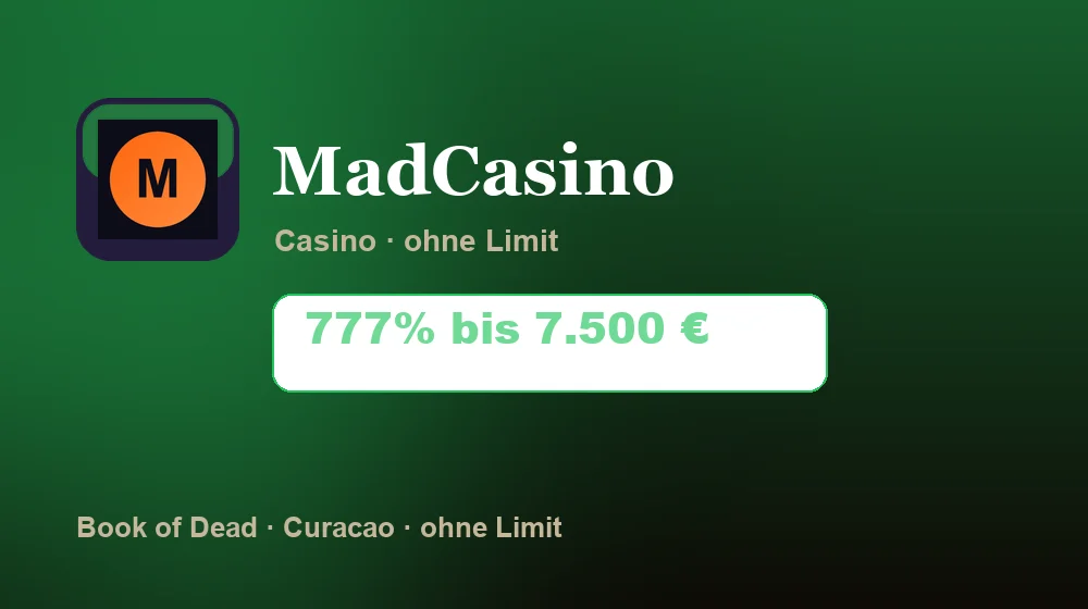 Screenshot von MadCasino Casino